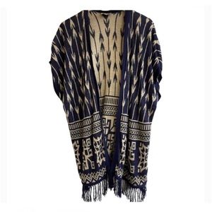 SAY What Women’s Cardigan with Fringe Hem Size L/XL